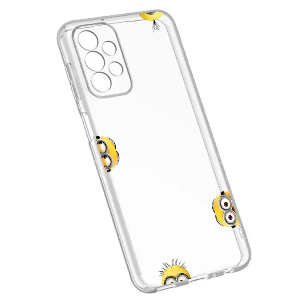 Чехол M-Minionss для телефона Samsung Galaxy A52 A12 A51 S21 Edge S22ULTRA S23 S20LITE Plus ультрапрозрачный