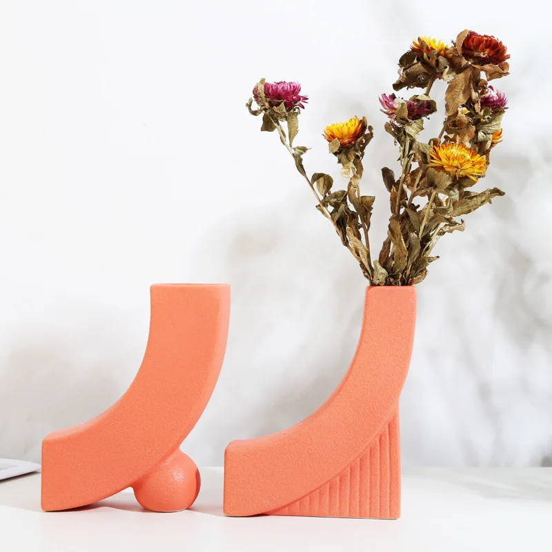 Ваза в скандинавском стиле домашний декор керамические вазы украшения