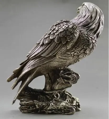 Коллекционное украшение старой ручной работы Тибет серебряная резная статуя