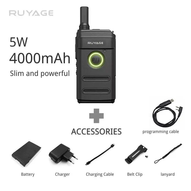 PMR 446 Walkie Talkie Portable Ultra Thin Communication Radios Profesional Talkie Walkies Two Way Radio Transceiver Ruyage Q1