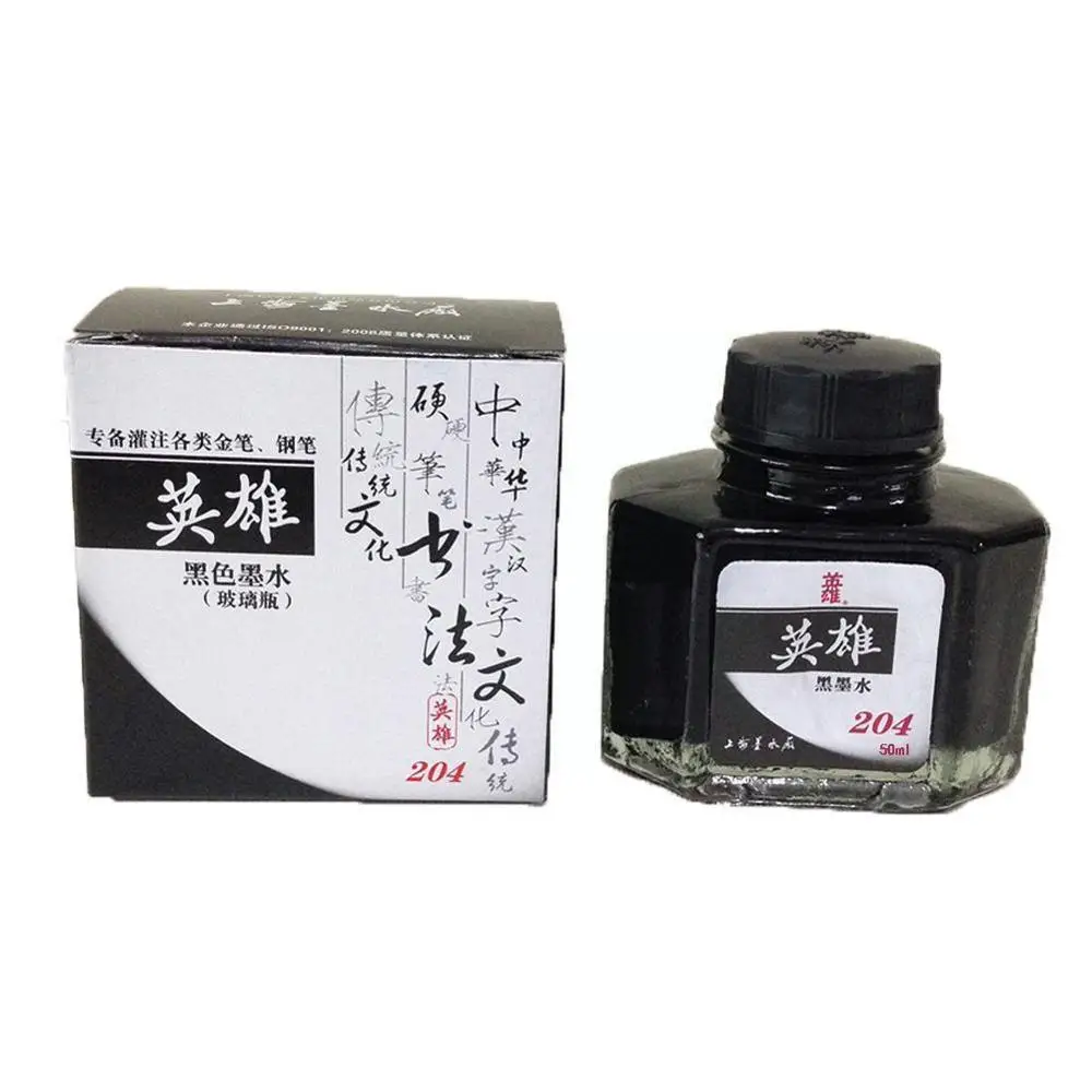 50ml Red Blue Black Bottled Glass Pen Ink Smooth Writing Sta