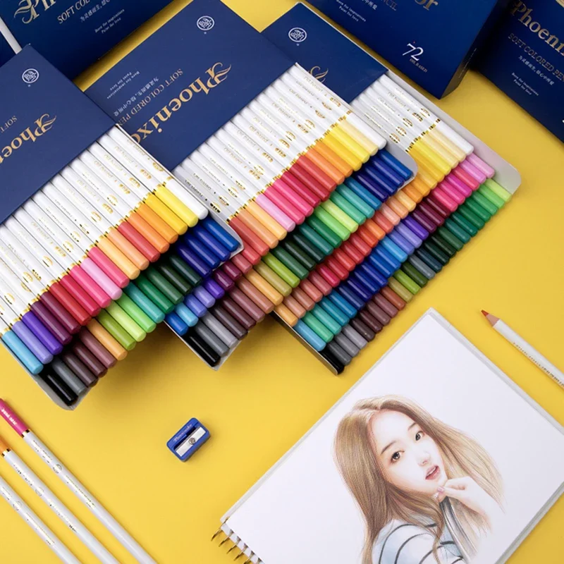 

36/48/72 Масляные карандаши, китайский набор карандашей, стильная точилка для рисования, художественная точилка для цветных фотографий Xsyoo