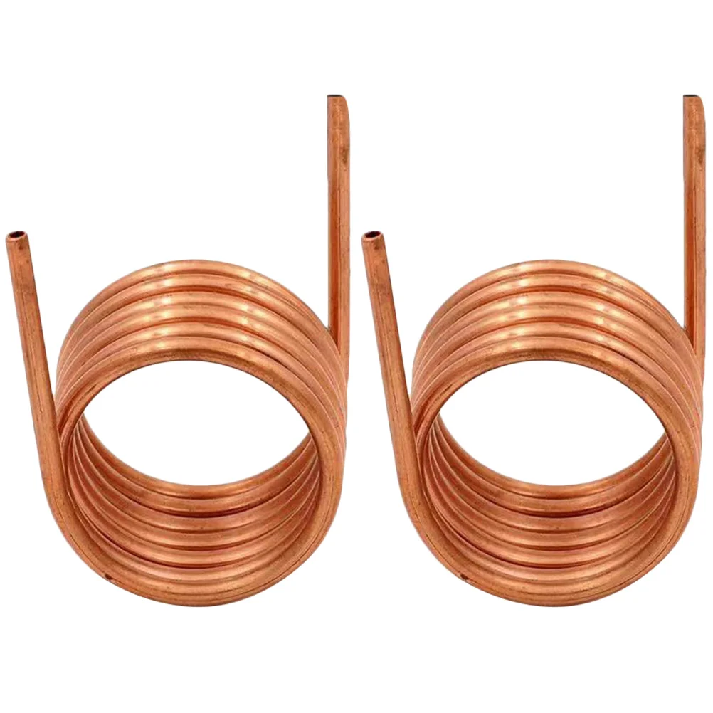 

2 Pcs Copper Pipe Air Conditioner Soft Tubing Coil Refrigerator Tube Refrigeration