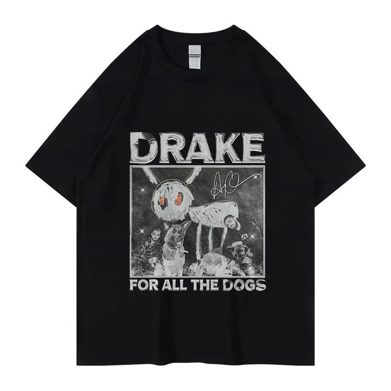 

Футболка мужская с рисунком рэпера Дрейка, в стиле ретро