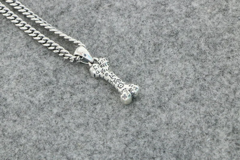 Европейская и американская уличная тенденция ожерелье из чистого серебра