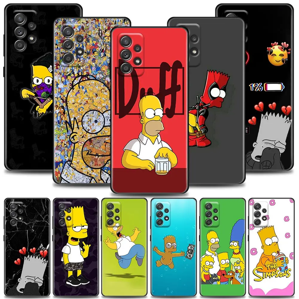 

Anime Cool The S-Simpsons-s Funda Case for Samsung A73 A53 A33 A23 A52 A72 A22 A32 A12 A42 A71 A51 A91 A41 A31 A21S 4G 5G Case