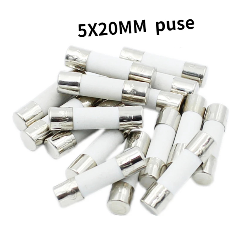 

10PCS 5*20MM Fast blow Ceramic Fuse 250V 0.1A 0.25A 0.5A 1A 1.5A 2A 2.5A 3A 3.15A 4A 5A 6A 6.3A 8A 10A 15A 16A 20A