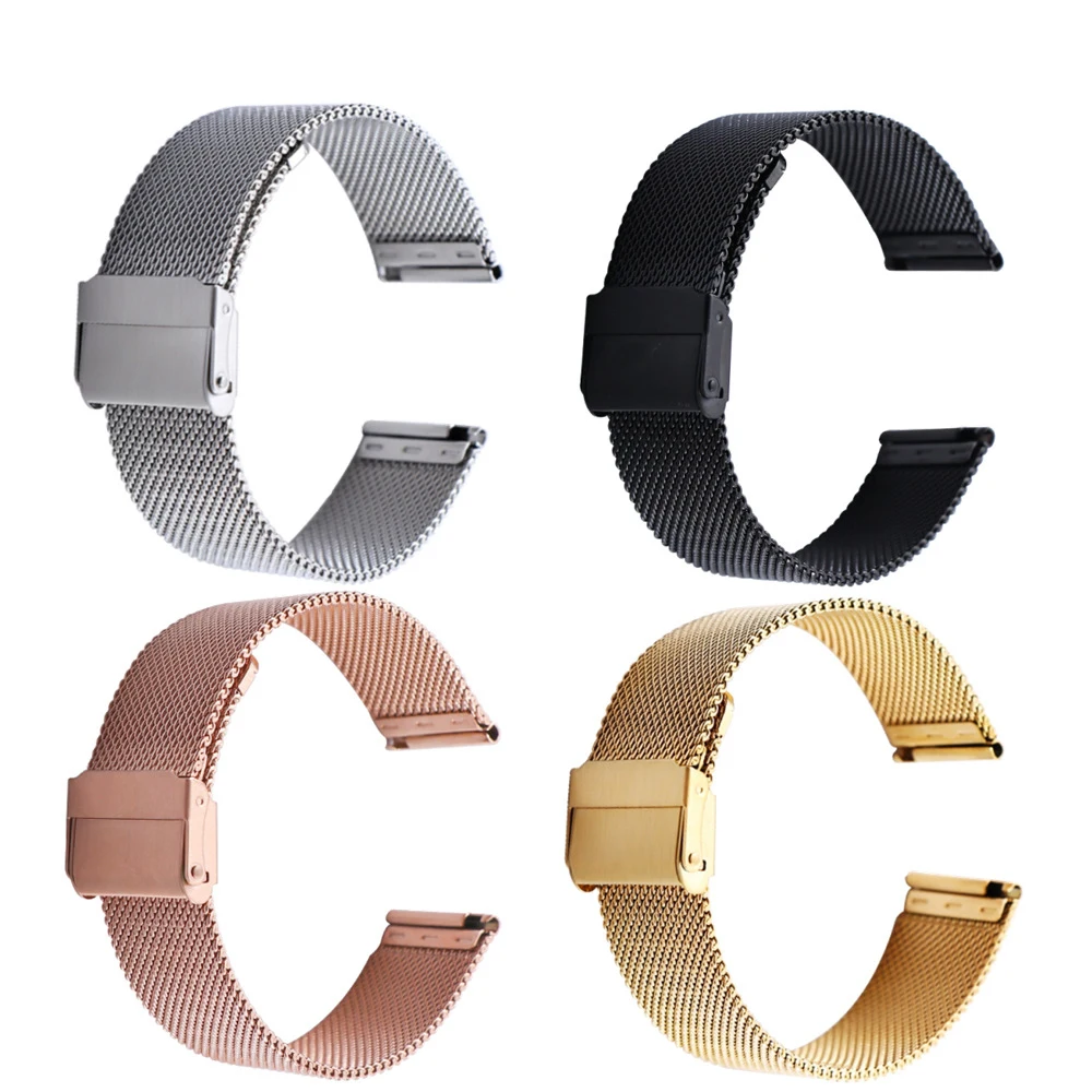 

For Samsung Galaxy Active 2 40mm 44mm Smart Watch Band Metal 20mm Bracelet For Galaxy Watch 42mm/3 41mm/Gear S2 Classic Strap