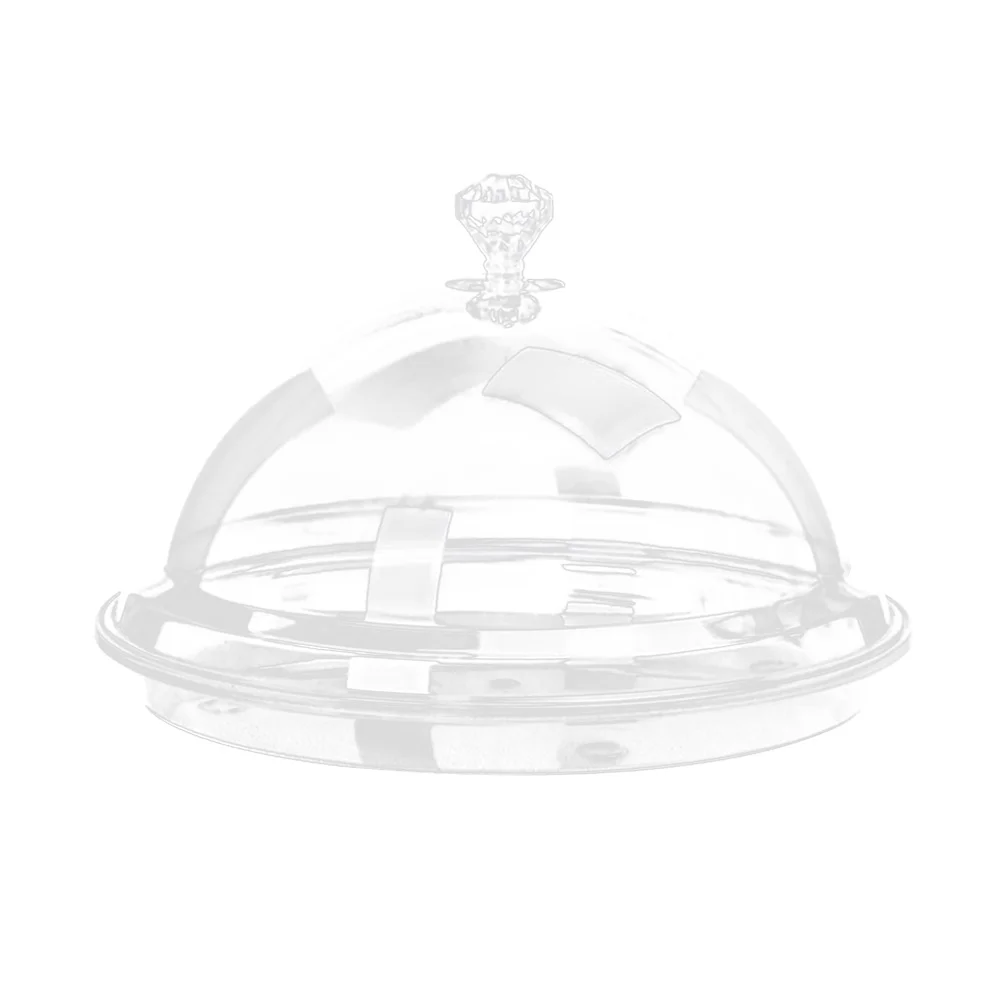 

1 Set Transparent Acrylic Cake Carrier Dessert Tray Display Plate Dessert Dish Dome with Clear Cover