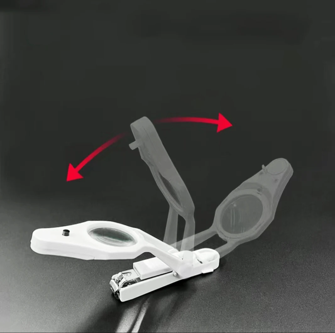 Машинка для стрижки ногтей со светодиодной лупой детей пожилого возраста защита