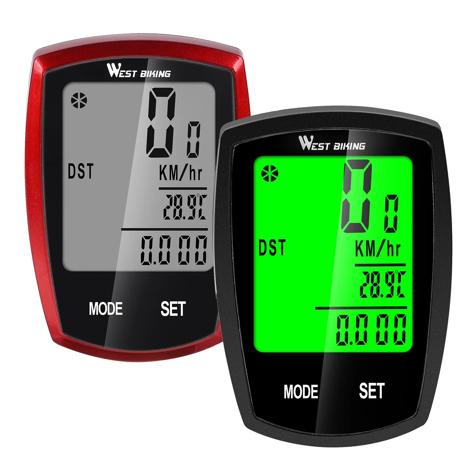 

WEST BIKING Bicycle Computer Wireless Wired Speedometer Waterproof Odometer LCD Backlight Cycling MTB Bike Computer Stopwatch