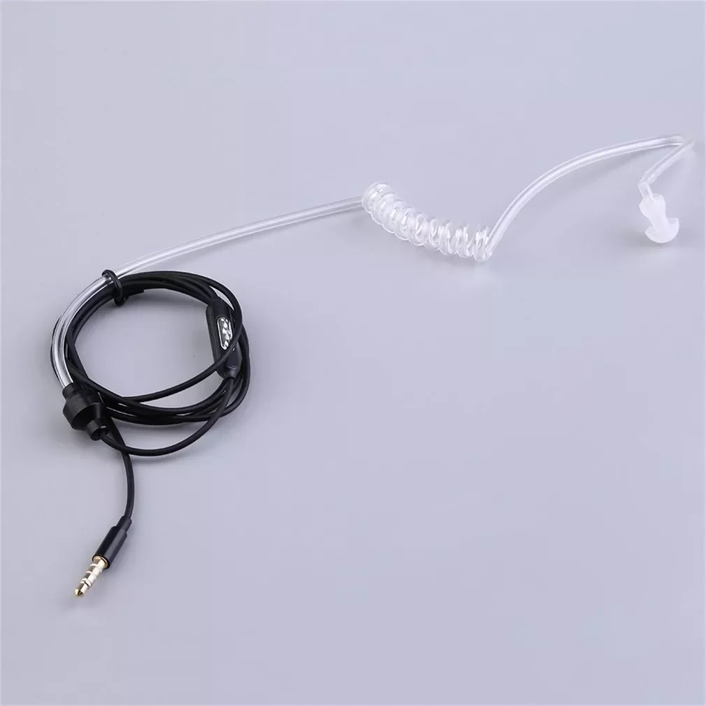 

Single Stereo Secret Service Air Tube Earphone 3.5mm Anti Radiation Mobile Phone Headsets Earphone With Air Pipe KY-011