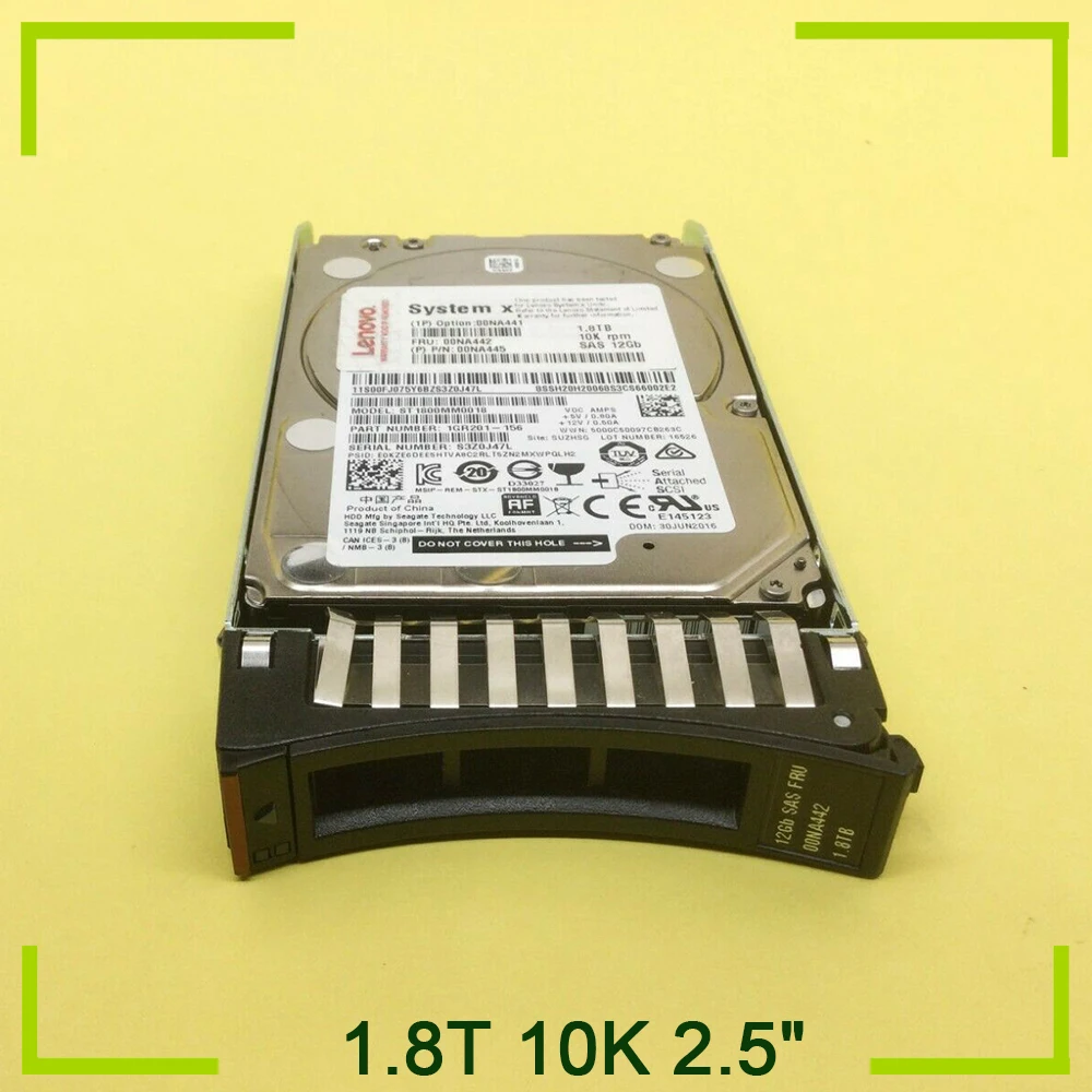 

For IBM Hard Disk X3650 M4 1.8T 10K 2.5" 00NA441 00NA306