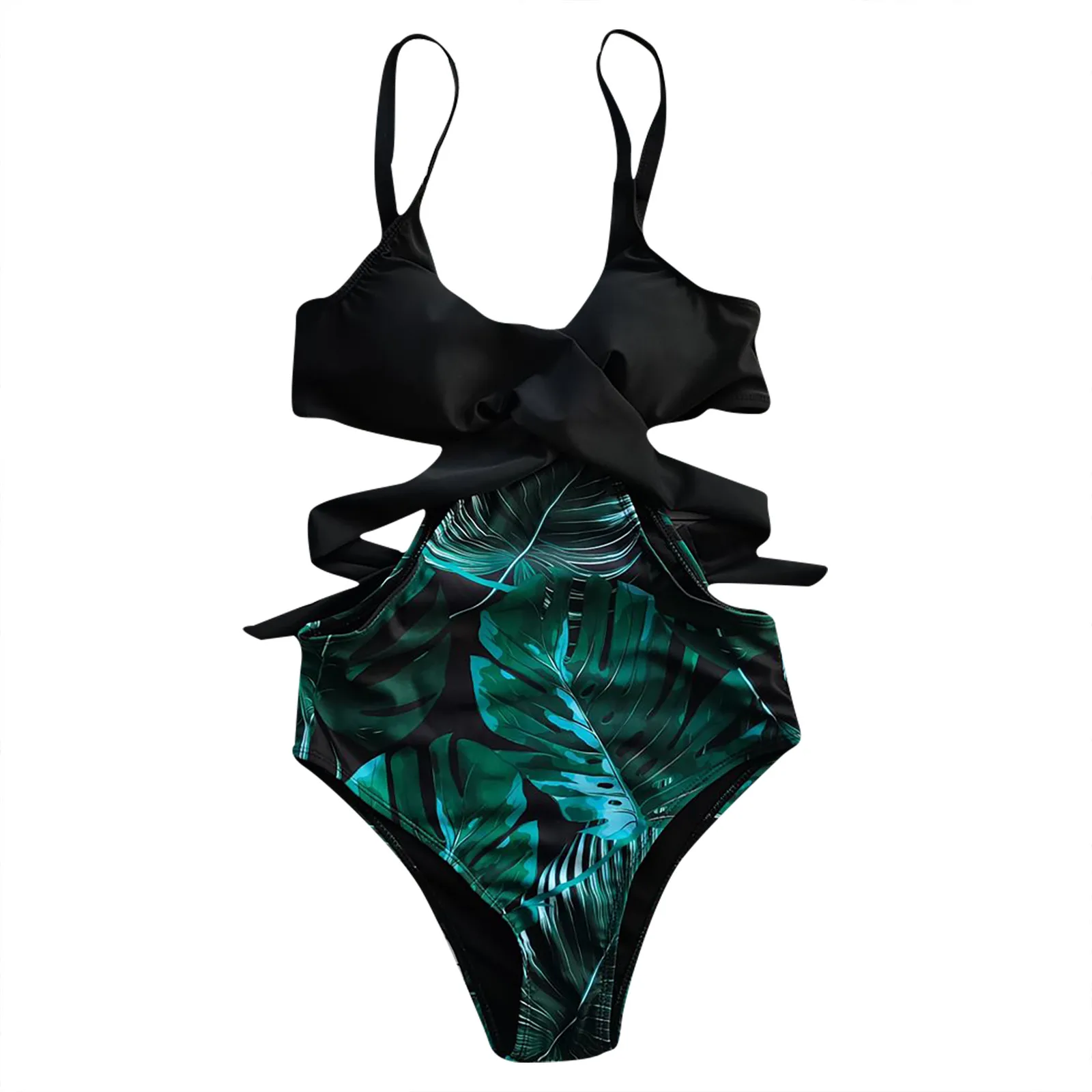 

Swimsuit Print Beach Bikini Ladies Sexy Swimsuit Backless One-Piece Sexy Swimwears Tankinis Set Swimwears brazilian panties
