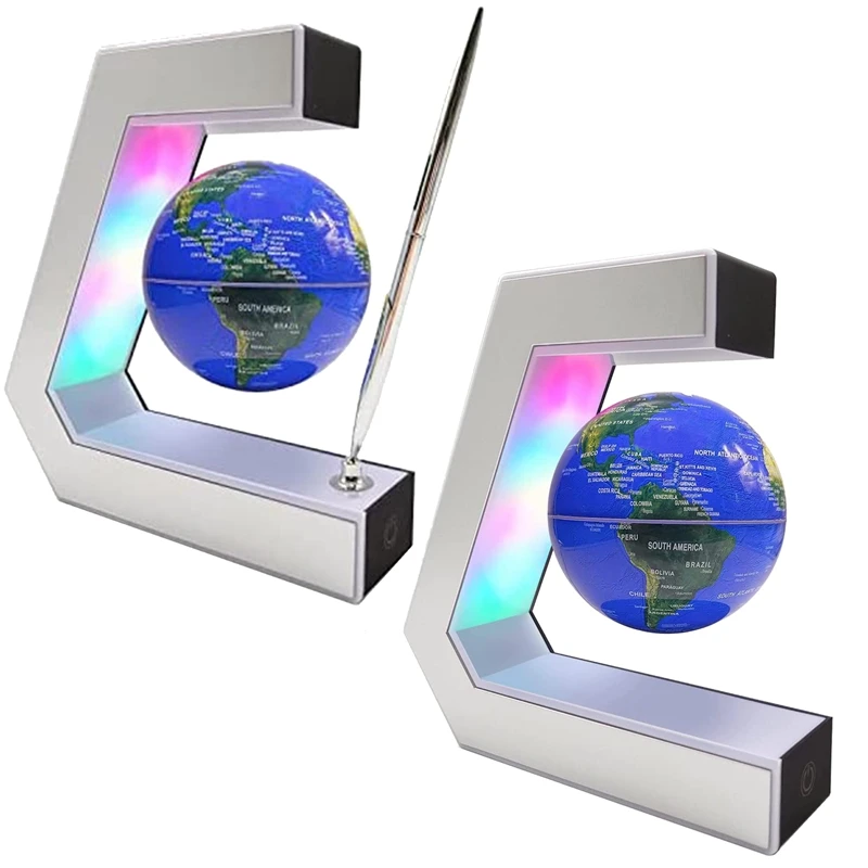 

Magnetic Levitation Globe Globe With LED Lights, For Educational Home Office Desk Decor,US Plug