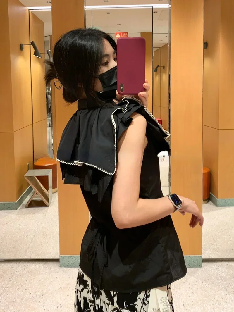 Новые японские блузки Kuzuwata женские кружевные лоскутные для тяжелой