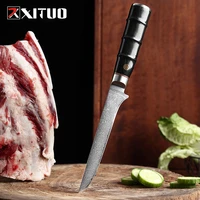 xituo 6 inch boning knife 67 layers damascus pattern sharp boning cutting fish color wood handle kitchen chef cooking tool knife