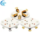 PAPRI 1 шт. FU7 807 WE311 Керамика U5A олова Позолоченные 5Pins ламповая панель лампового усилителя звука HIFI DIY Панель для монтажа на шасси