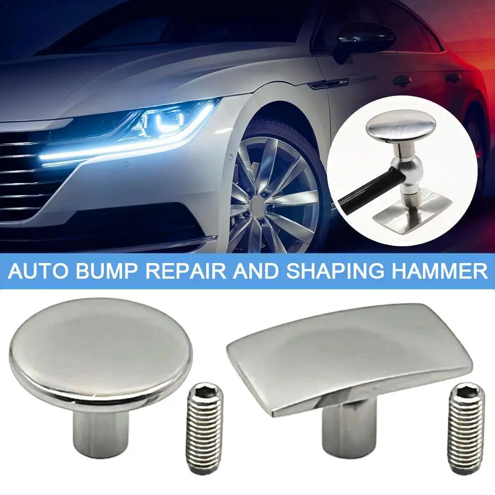 

New Car Ornament Car Dent Repair Tool Carbon Fiber Multi-head Leveling Hammer Can Replace Head Dent Pit Free Sheet Metal Repair