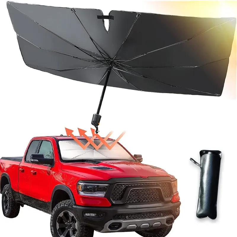 

Car Windshield Sunshade for UV Rays Foldable Umbrella Heat Sun Visor Protector Foldable Reflector for Car Sedan SUV Accessories