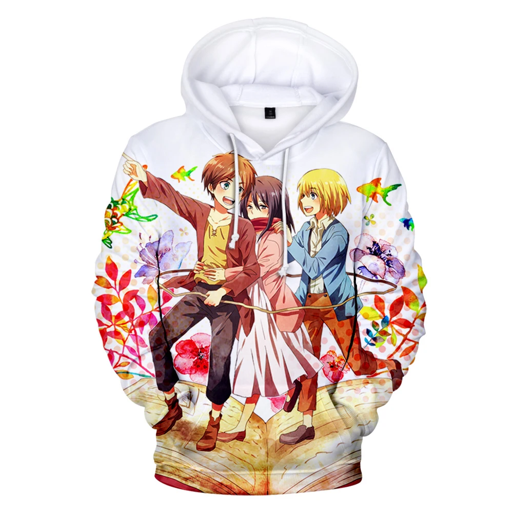 

Attack On Titan 3D Hoodie Sweatshirts Fashion Pullover Hip Hop Men Women Casual Harajuku Winter 3D Sweatshirts