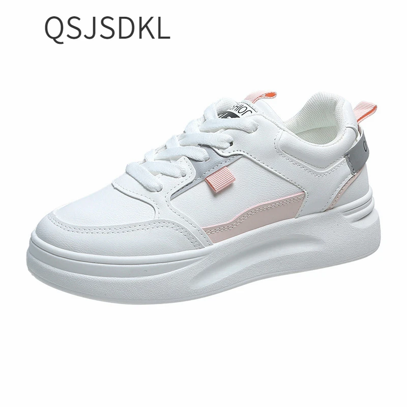 

Женские кроссовки для бега, белые дышащие удобные спортивные туфли на шнуровке, новинка 2022