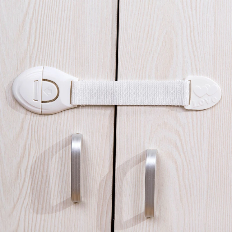 

10pcs White Kids Safety Cabinet Lock Baby Proof Security Protector Drawer Door Cabinet Lock Plastic Door Lock