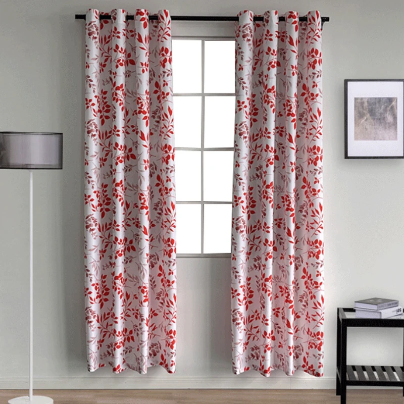 Шторы с растениями и цветами в минималистичном китайском стиле занавески для