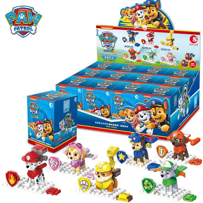 

6pcs Genuine Paw Patrol Action Figure Chase Marshall Skye Rocky Rubble Zuma Anime Doll Children Toy Birthday Gift Hot Blind Box