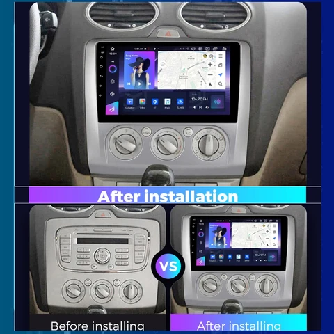 Автомобильное радио для Ford Focus Exi MT AT 2004-2011 2Din Android 14 Carplay 4G WiFi Мультимедийный плеер GPS-навигация DSP Головное устройство