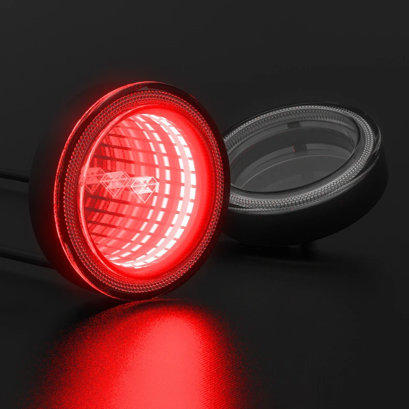 2 шт., универсальная водонепроницаемая светодиодная декоративная лента с двигателем постоянного тока 12 В для автомобиля, мотоцикла, красивые декоративные мягкие фонари