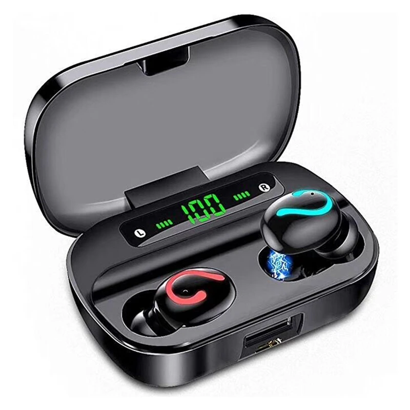 

Top Deals Bluetooth 5.0 Wireless Headphone Contact Control Waterproof Headset Portable Sport Earphones 6D Stereo Wireless Earbud
