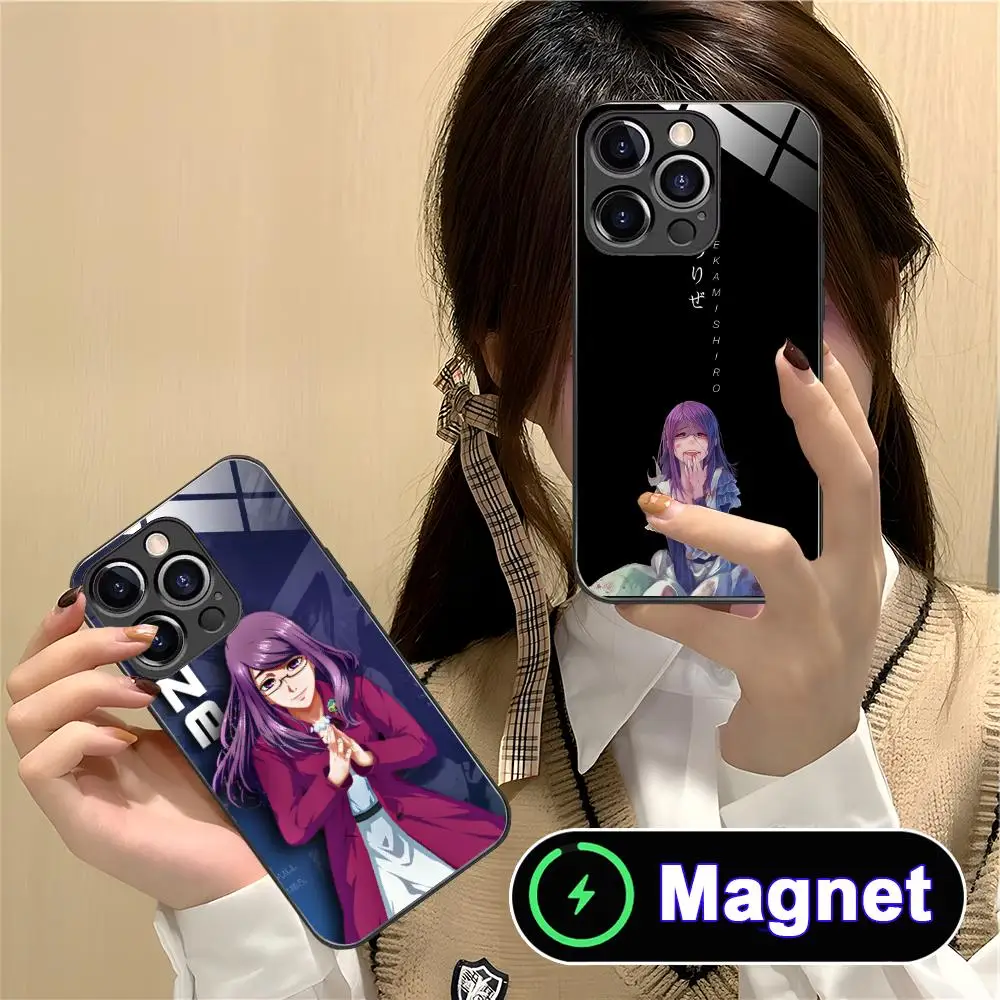 Фото Чехол для телефона Ghoul Rize для iPhone 18 17 16 15 14 13 12 11 Air Pro Max Plus Mini с магнитным стеклом. №5