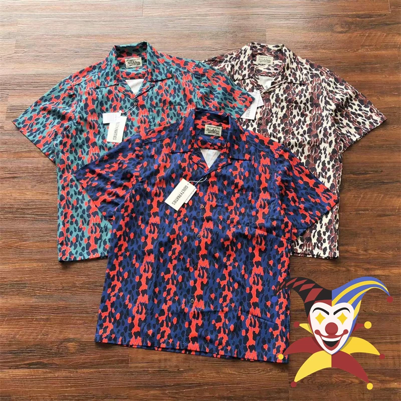 

Рубашка гавайская с коротким рукавом и ярлыком, унисекс