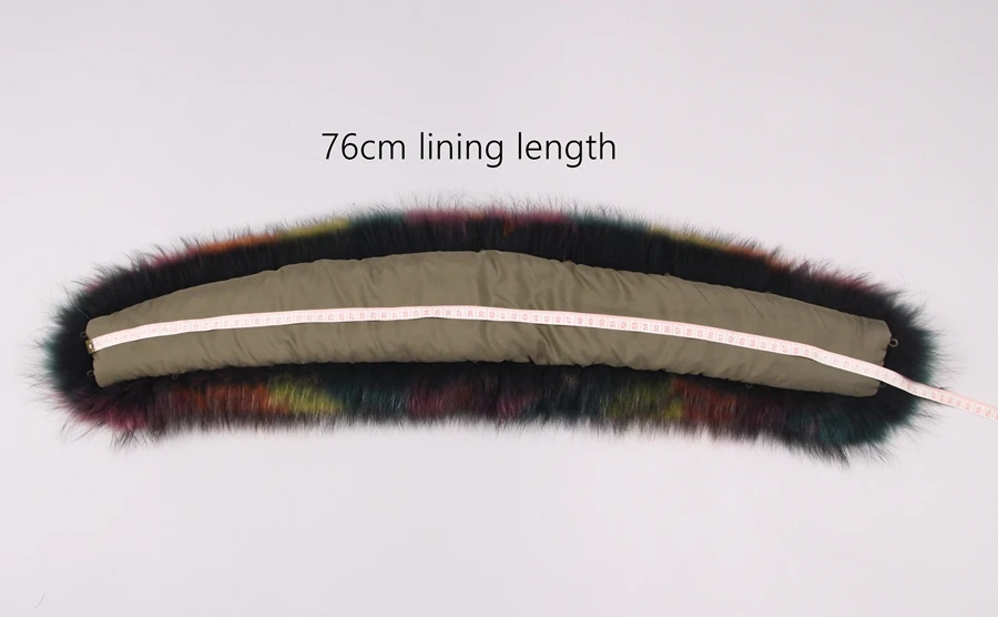 Ladies Real Fox Fur Collar Winter Real Raccoon Fur Collar Natural Fur Warm For Parka New Fashion Furry Muffler With Clip Loops