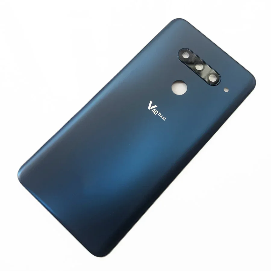 Задний корпус для LG V40 ThinQ крышка батарейного отсека чехол задней двери со стеклом