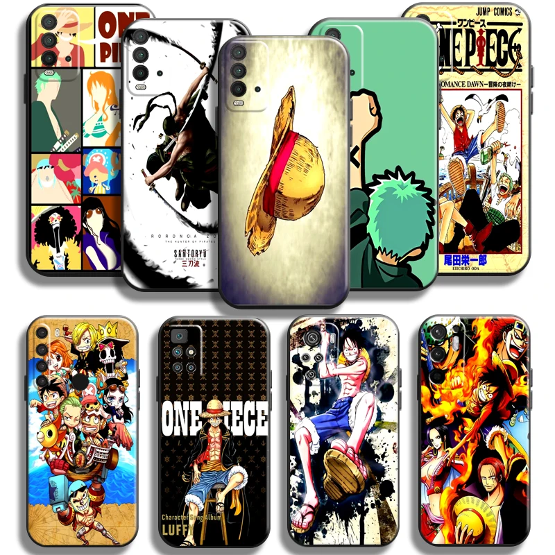 

Japan One Piece Luffy Zoro Phone Case For Xiaomi Poco M3 PRO 5G For POCO X3 Pro NFC X3 F3 GT Case Back Coque Carcasa Black