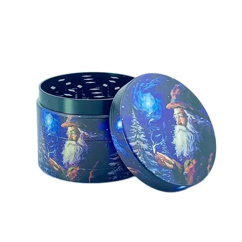 50 мм Рождественская серия синяя подходящая мельница для табака Санта-Клаус