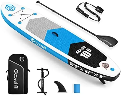 

Stand Up Paddle Board, Reinforced Double Layer All-Around Paddleboard for All Skill Level, Ultra Light, Stable and Reliable with