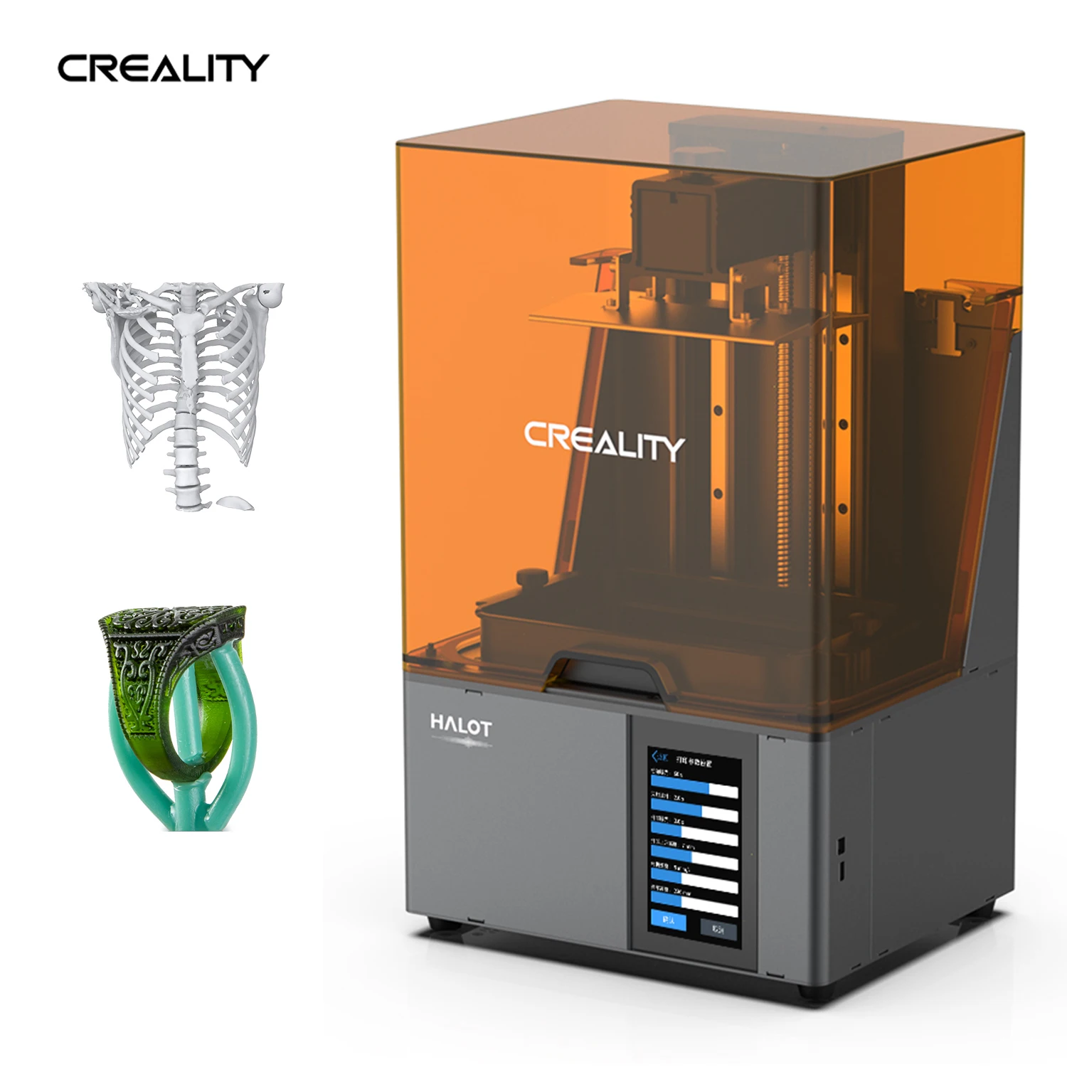 

3D-принтер CREALITY, ручная работа, искусственная смола, большой размер, печать, 5-дюймовый портретный режим, дисплей, супер точесветильник