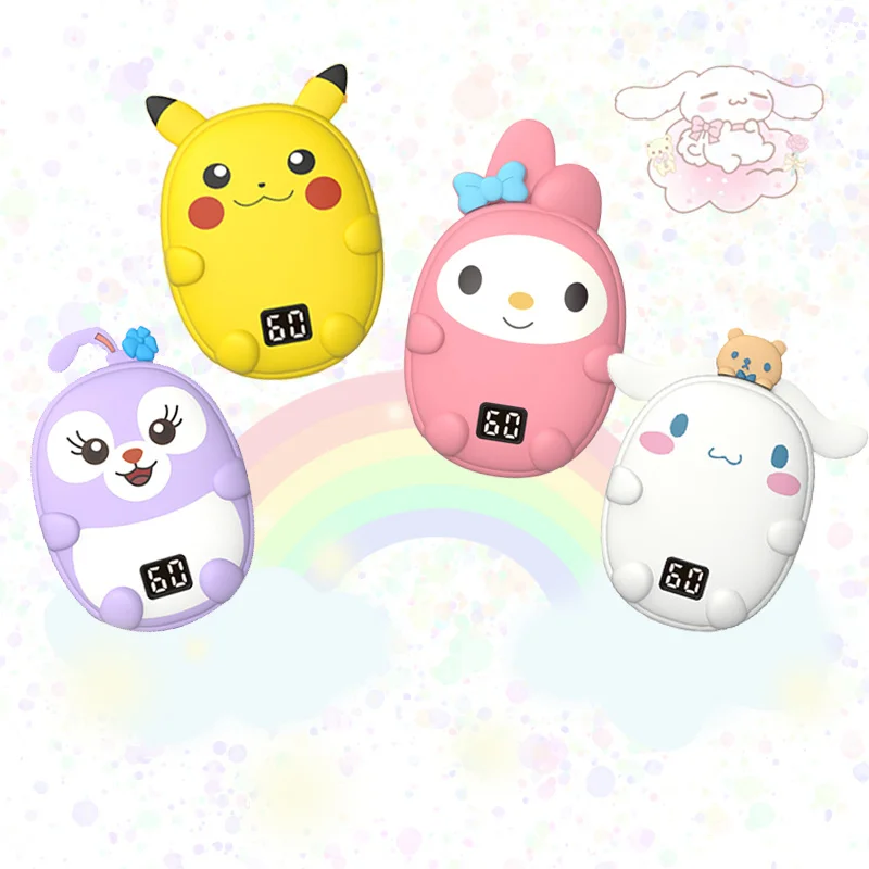 

PINK Kawaii Cartoon Power Bank Hand Warmer My Melody Cinnamoroll Anime Styling Two In One Power Bank High Power Birthday Gift