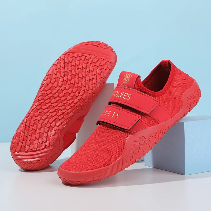 New 35-47#  Sumo Shoe Unisex Gym Lightweight Sports Hard Pull Squat Training Shoes Pro Hook & Loop Weightlifting Shoes