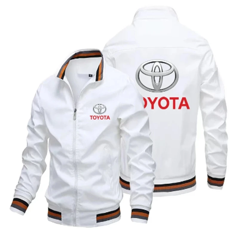 

Spring and autumn high quality men's jacket trend new TOYOTA car logo printed men's Jacket breathable men's top