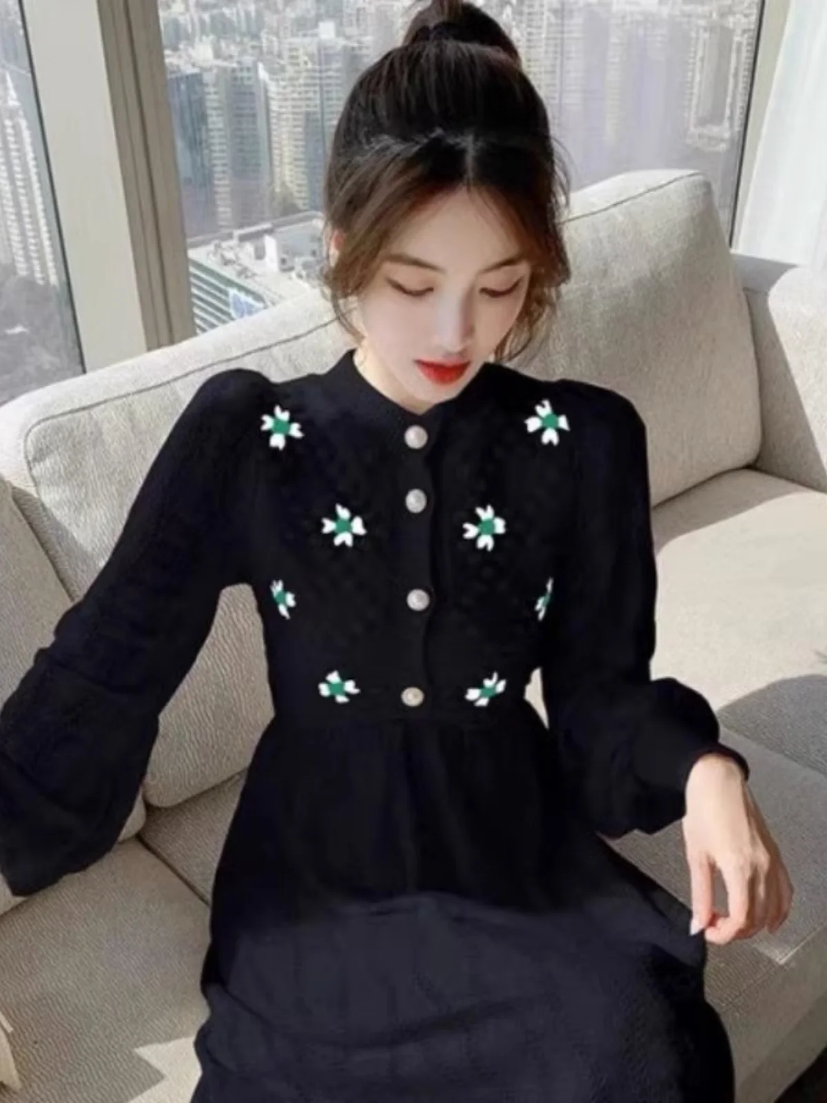 Модная модная новинка 2025 осенняя женская одежда французский дизайн маленькое