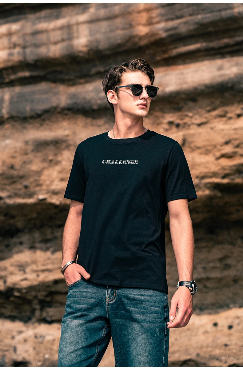 

0610 Summer 2023 new printed short-sleeved T-shirt fashion brand men's cotton embroidered t-shirt youth