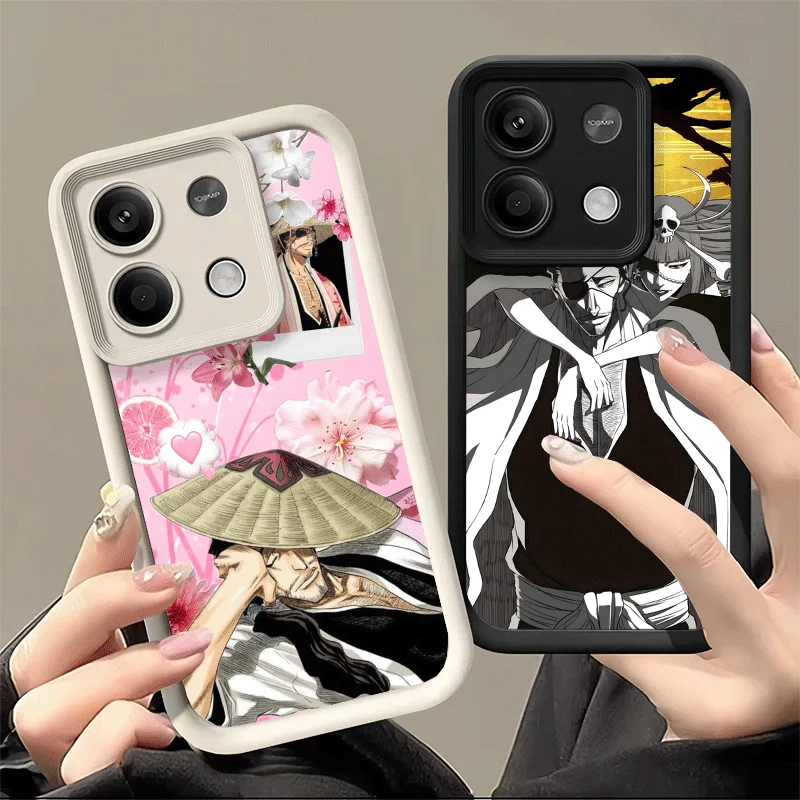 Фото Мягкий чехол для телефона Bleach Kyoraku Shunsui для Xiaomi Redmi Note 15 14 13 12 11 Pro Plus 10S 11S 4G 11T 5G, силиконовый чехол №5
