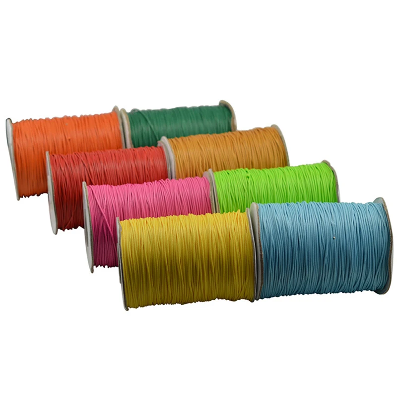 

28 Colors 200Meters Waxed Cotton Cord 1mm Thread String Rope Spool Wire Fit Beading Craft DIY Bracelet Necklaces Jewelry Finding