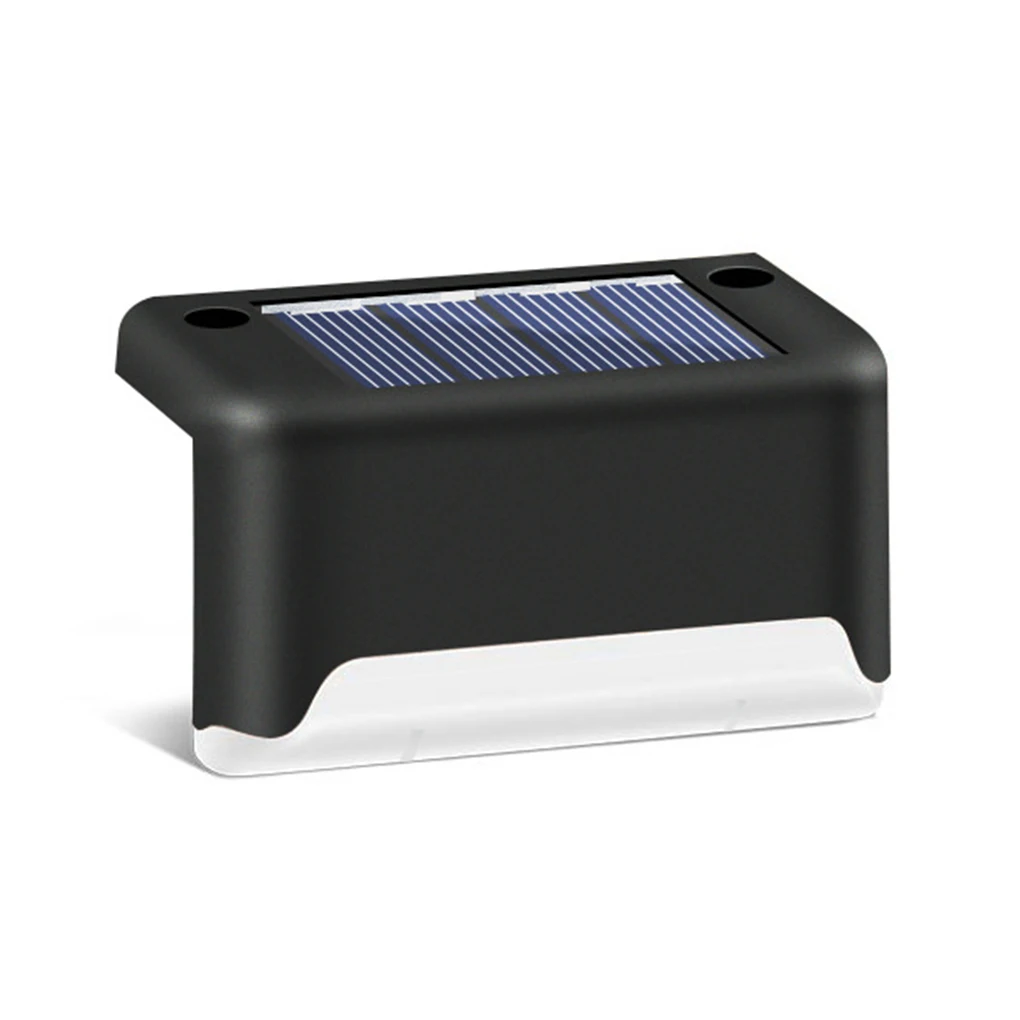 

1/2/3/5 Solar LED Stair Lights IP55 Waterproof Deck Garden Pathway Fence Lamp Sunlight Outdoor Plastic Patio Lighting Black