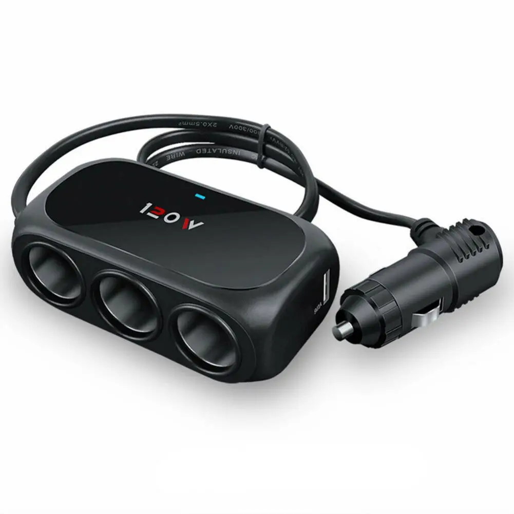 Автомобильное зарядное устройство для прикуривателя сигар с 2-мя USB-портами |
