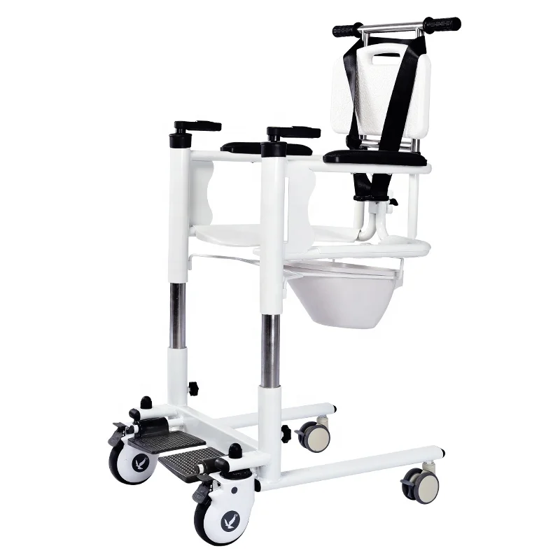 

Manual patient lift transfer toilet chair height adjustable